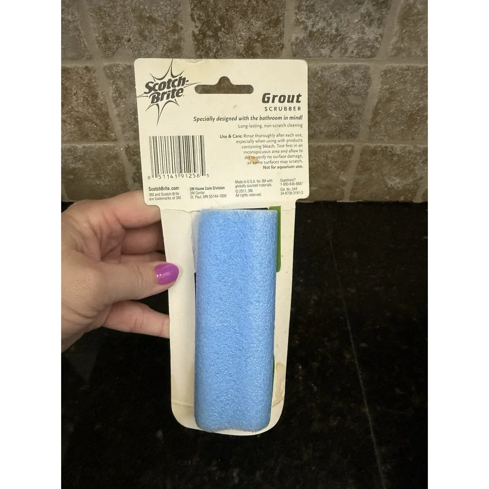 Scotch-Brite Grout Scrubber 2011 Non-Scratch Long Lasting‎ Cleaning Dirt & Grime